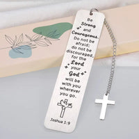 Thumbnail for Bookmark Cross Pendant Faith Lover Book Lover Stainless Steel Bookmark Gift