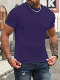 Thumbnail for Stand with God in Style: Men's Summer T-Shirts with Cross Round Neck
