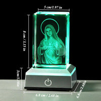 Thumbnail for Gorgeous 3D Virgin Mary LED Night Light - Perfect Religious Gift for Mom, Friends & Family!
