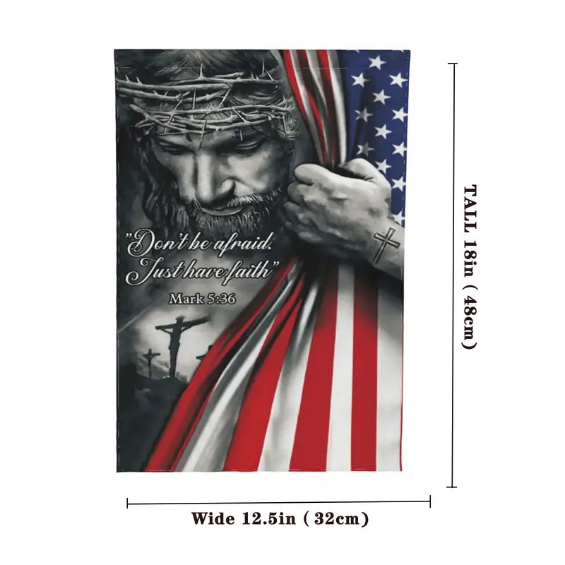 Show Your Faith with a Beautiful Christian Jesus Flag - Perfect for Indoor and Outdoor Decoration!