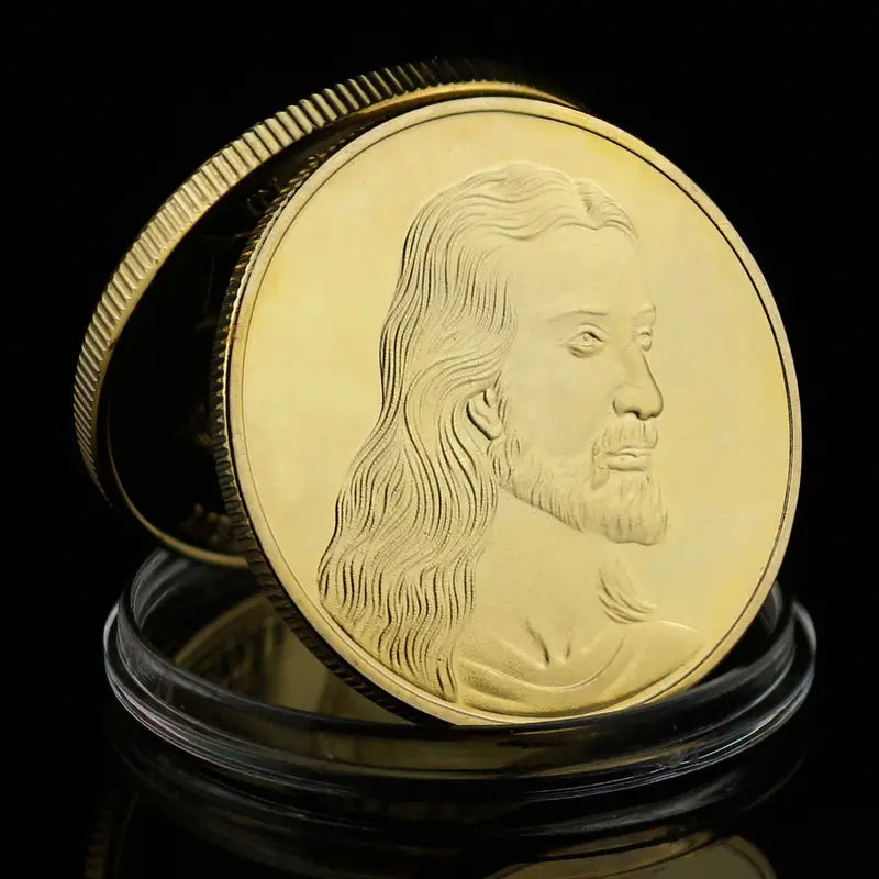 Jesus Souvenir Coin Collectible Gift Last Supper Commemorative Coin Gold Plated Collection Casting Christianity Collection Art