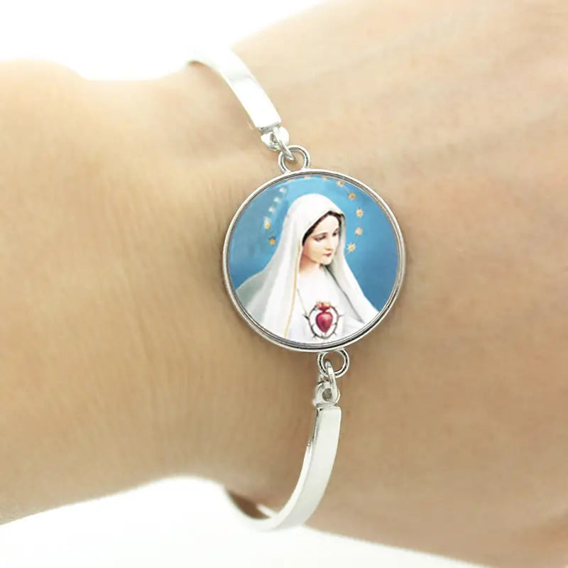 Beautiful Lady of Guadalupe Bracelet - A Religious Catholic Symbol of Virgin Mother Mary