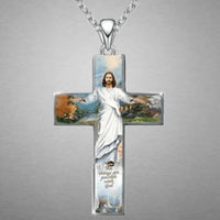 Thumbnail for Fashion Holy Jesus Cross Pendant Necklace Personality Cross Jewelry Accessories