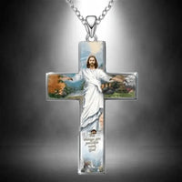 Thumbnail for Fashion Holy Jesus Cross Pendant Necklace Personality Cross Jewelry Accessories