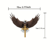 Thumbnail for 1pc Eagle Jesus Cross Car Pendant - A Beautiful Car Rearview Mirror Ornament for Christmas Decoration and Gift Giving