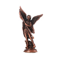 Thumbnail for 1pc Christian Saint Michael Figurine, The Archangel Defeating Satan Guardian Statues Zinc Alloy Ctafts, For Home Room Tabletop Desktop Decor