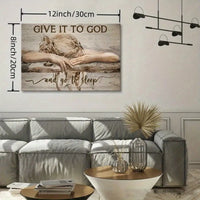 Thumbnail for 1pc, Sleeping Girl Give It To God And Go To Sleep Jesus Landscape Canvas Prints Christian Wall Art No Frame