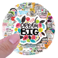 Thumbnail for 200pcs Inspirational Words Stickers, Motivational Quote Stickers, Vinyl Positive Sticker For Water Bottles Book Laptop